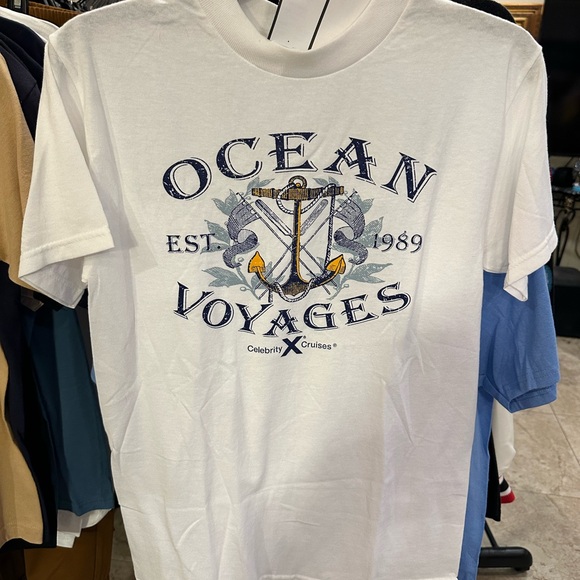 Other - Celebrity Cruises White Graphic T-Shirt. Size small